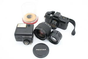 【訳あり品】 ペンタックス Pentax auto 110 ブラック PF 18mm F2.8 50mm F2.8 20-40mm F2.8 AF130P付き ボディレンズセット v1180