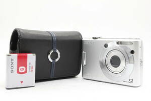 【美品 返品保証】 ソニー SONY Cyber-shot DSC-W35 3x ケース バッテリー付き コンパクトデジタルカメラ v1406