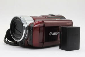 【返品保証】 【録画再生確認済み】キャノン Canon ivis HF M31 レッド 15x バッテリー付き ビデオカメラ v1509