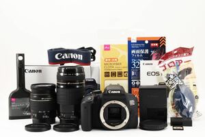 一眼レフカメラ/キヤノン Canon EOS Kiss X9i 標準&望遠ダブルレンズセットCanon EF 28-80㎜1:3.5-5.6V USM/Canon EF 75-300㎜ 1:4-5.6