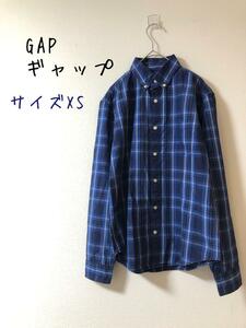 GAP ギャップ OLDチェック柄 BD長袖シャツ　XS