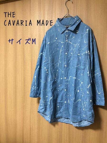 THE CAVARIA MADE ペイント　七分袖シャツ　44