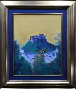 Art hand Auction [Sora] Guaranteed genuine Tatsuro Nagahara To the Castle Oil painting F6 size Signed and endorsed Framed Modern Art Association Exhibition 20th Anniversary Grand Prize Modern Art Association Member C5F20.n.2.1.F, Painting, Oil painting, Abstract painting