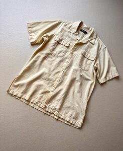 90s “ RALPH LAUREN ” ALL COTTON BOX SHIRT OLD VINTAGE ラルフローレン オールコットン ボックスシャツ 薄黄 オールド ビンテージ