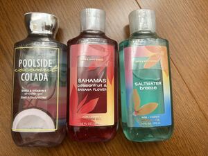 送料無料3本セット 新品　バス アンド ボディワークス Bath & Body Works シャワージェル295ml x 3（ボディソープ）