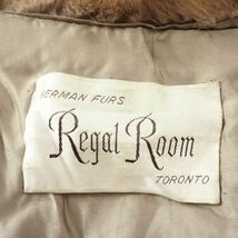 4-ZDF329 Regal Room カナダ製 パステルミンク MINK ミンクファー 最高級毛皮 ロングコート 毛質 艶やか 柔らか ライトブラウン レディース_画像8