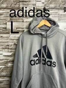 adidas アディダス パーカー スウェット 長袖 グレー