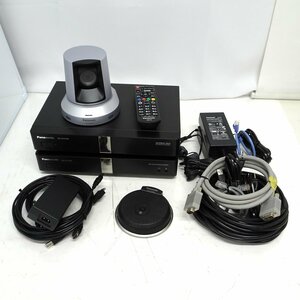 Panasonic KX-VC1300J ビデオ会議システム（マイク/拡張ゲートウェイボックス付き）【中古/現状品】#406022