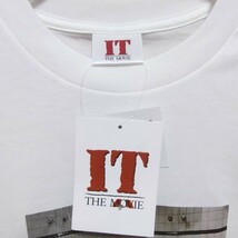 【新品】映画 イット Tシャツ ロンT L ホワイト 白 ホラー映画 ピエロ_画像5