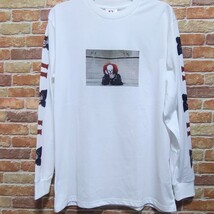 【新品】映画 イット Tシャツ ロンT L ホワイト 白 ホラー映画 ピエロ_画像2