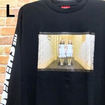 【新品】ホラー映画 シャイニング ロンT Tシャツ L ブラック 双子 女の子_画像1