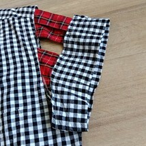 COMME des GARCONS HOMME PLUS　切り替え 変形 半袖シャツ　ギンガムチェック　サイズ M　日本製　コムデギャルソン オム プリュス　a14_画像9