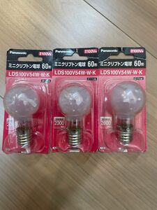 ミニクリプトン電球 100V 60W形 E17口金 LDS100V54WWK （ホワイト）