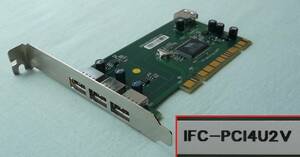▲ NEC PC-9821 USB増設ボード 【IFC-PCI4U2V】（BUFFALO製 PCIスロット用） Win98SEにて動作確認済み ▼