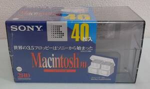 ▲ 3.5インチ 2HD フロッピーディスク(40枚入り) Machintosh用フォーマット済【40MF2HDGPMC】SONY 未開封保管品 ▼