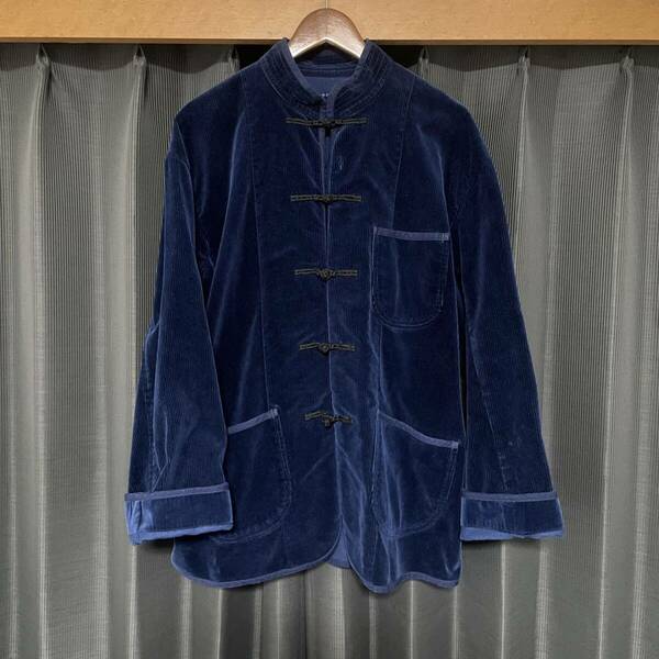 Porter Classic CORDUROY CHINESE JACKET ポータークラシック チャイニーズジャケット Lサイズ BLUE ブルー 紺色 青色