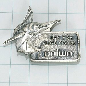 送料無料)DAIWA LOVE FISH カジキマグロ 魚 釣りピンバッジ PINS ピンズ A24516