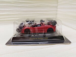 未組立 京商 1/64 フェラーリ ミニカー コレクション Ver.VIII FERRARI スクーデリア スパイダー 16M KYOSHO 外箱開封品 台紙経年変化