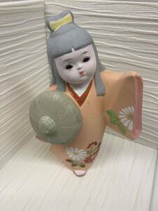 1円スタート！　博多人形　童子人形　民芸品 陶器 伝統工芸 置物 人形 汚れあり