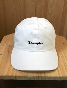 champion ベースボールキャップ 57〜59cm 白ホワイト コットン帽子 ロゴ刺繍 春夏 メンズ レディース チャンピオン