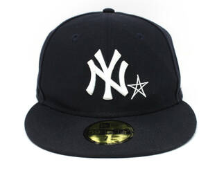 美品 NEW ERA ニューエラ 59FIFTY MLB NEW YORK YANKEES ニューヨークヤンキース キャップ 7 3/4 61.5cm
