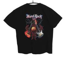 90’S HARD ROCK CAFE ハードロックカフェ HONOLULU ホノルル ギター＆エレクトリック Tシャツ Mサイズ 黒 ビンテージ_画像1
