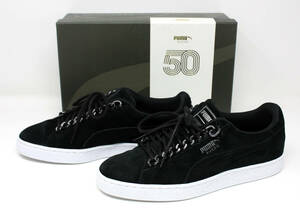 ◆美品 PUMA プーマ 50th 周年記念 SUEDE CLASSIC X CHAIN スエード クラシック チェーン レザースニーカー 26.5cm 黒