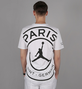 NIKE ナイキ JORDAN BRAND ジョーダン 19ss PSG パリサンジェルマン Paris Saint-Germain Logo S/S Tee Tシャツ XS BQ4273-100