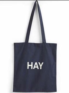 限定価格　新品　HAY　TOTE　レア柄　ヘイ　トートバッグ　エコバッグ ネイビー