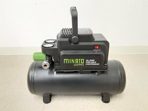 * tool minato Works MINATO WORKS oil less type air compressor CP-8A operation not yet verification Junk [ used ]{dk82
