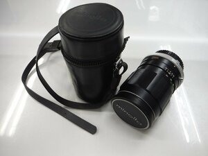 * Minolta MINOLTA telephoto lens MC TELE ROKKOR-QD 1:3.5 f=135mm black operation not yet verification junk [ used ]{dgs3707}
