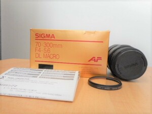 ★シグマ SIGMA DL MACRO カメラレンズ 望遠レンズ 70-300ｍｍ f4-5.6【中古】《dgs279》