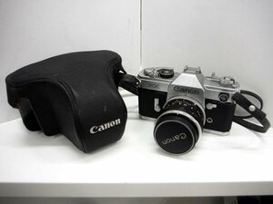 ★キャノン Canon FX フィルムカメラ 50mm 1：1.8 シャッター確認済 ジャンク品【中古】｛dgs3565｝