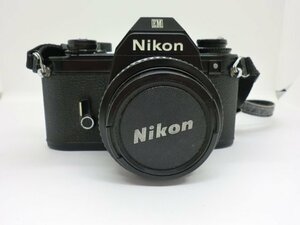 ★ニコン NIKON EM フィルム 一眼レフカメラ NIKKOR 50mm 1:1.8 シャッター確認済 ジャンク【中古】｛dgs3753｝