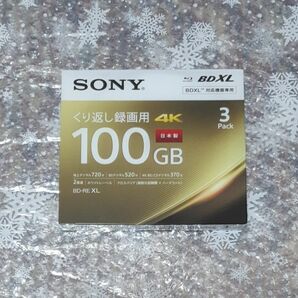 SONY(ソニー) 録画用BD-RE XL 3BNE3VEPS2 ［3枚 /100GB /インクジェットプリンター対応］ 