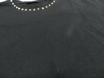 ヴァレンティノ スタッズ Tシャツ サイズXXL ブラック 半袖Tシャツ VALENTINO 中古品[C126U179]_画像4