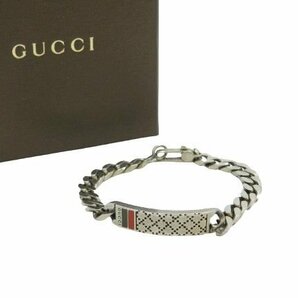 グッチ IDブレスレット シルバーブレスレット GUCCI 箱付き 中古品[C167U069]の画像1