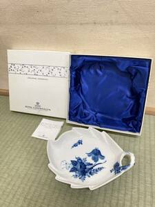 【新品】ROYAL COPENHAGEN/ロイヤルコペンハーゲン ブルーフラワー 葉皿/洋食器《未使用品です》【同梱OK】