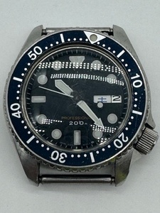 セイコー/SEIKO　プロフェッショナル ダイバー200m　7C43-6010　不動　ステンレス　クォーツ　フェイスのみ　メンズ腕時計 ジャンク