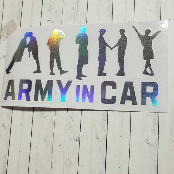 車用ステッカー BTS BABY in CAR ARMY