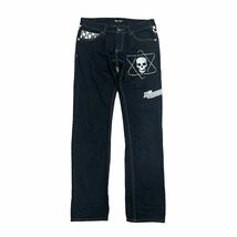 Rare Japanese Label y2k 00s denim DIESEL skull coating Design pants 14th addiction kmrii ifsixwasnine obelisk number(n)ine lgb_画像1