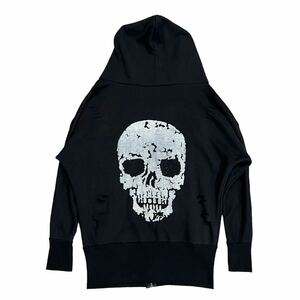 Rare 00s Japanese label Design hoodie damage studs skull 14th addiction kmrii share spirit y2k 90s tornado mart goa ifsixwasnine