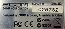 △1207　現状品　器材　マルチトラックレコーダー　ZOOM R24　ズーム　ソフトケース付き_画像9