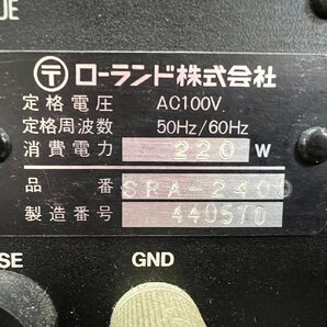 △1093 中古品 オーディオ機器 パワーアンプ Roland SRA-2400 ローランドの画像7