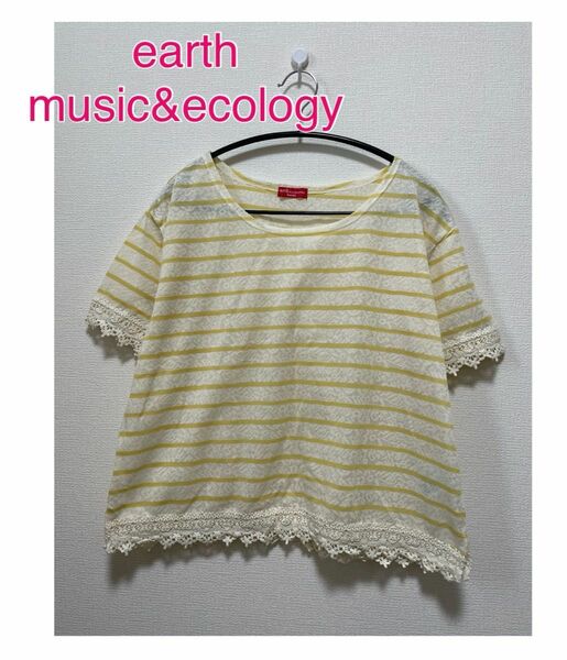 earth music&ecology レーストップス カットソー