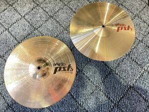 ②PAISTE ハイハット2枚セット14インチ pst7 pst5 割れ有り