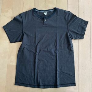 ★美品！BARNS コンチョボタン ヘンリーネック Tシャツ バーンズ アメカジサイズL 日本製