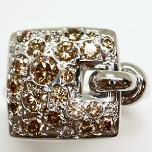 豪華!!1ct UP!! KASHIKEY(カシケイ)《K18 天然ブラウンダイヤモンドリング》M 8.9g 1.00ct 約11号 ジュエリー jewelry ring 指輪 FA3/FA5の画像1