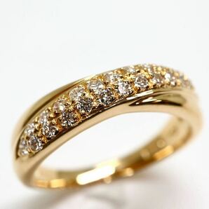 JEWELRY MAKI(ジュエリーマキ)《K18 天然ダイヤモンドリング》M 約4.1g 約12.5号 0.33ct diamond ring 指輪 jewelry ED3/ED5の画像1