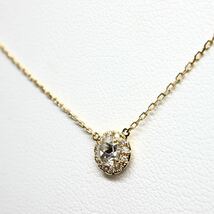 AHKAH(アーカー)箱付き!!《K18(750) 天然ダイヤモンドネックレス》M 約1.5g 0.20ct 約38.5cm diamond necklace jewelry ジュエリーEC7/EC9_画像3